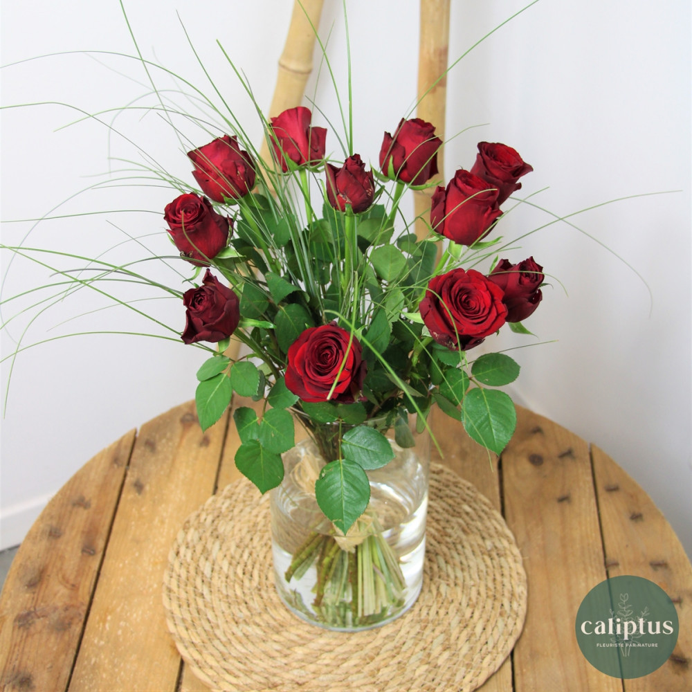 Livraison de Bouquet Roses rouges - Livraison Incluse à domicile en...