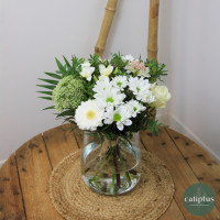 Bouquet Bonheur Blanc- Livraison incluse