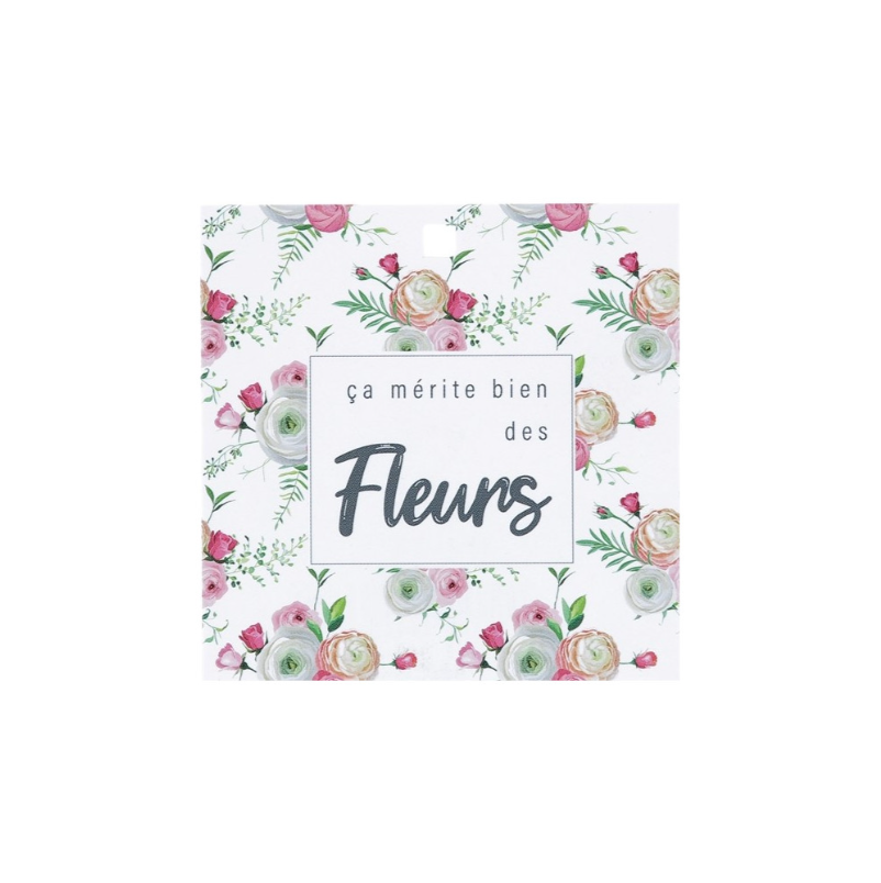 7/ Ça mérite bien des fleurs