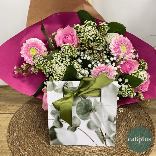 Pack Bouquet et sa Carte cadeau Livraison de bouquets de fleurs pas cher caliptus