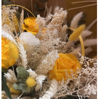 Bouquet Éclat Solaire Fleurs séchées pas cher caliptus
