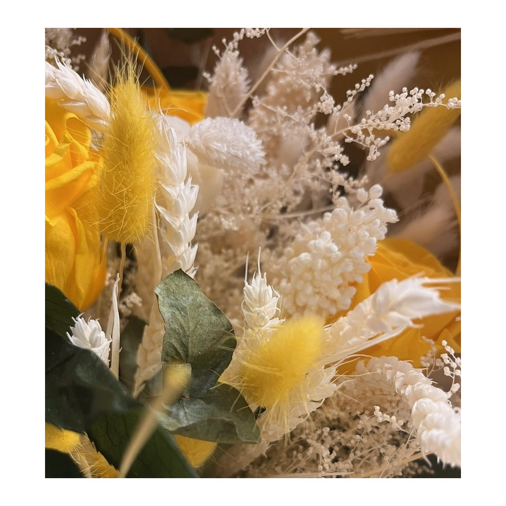 Bouquet Éclat Solaire Fleurs séchées pas cher caliptus