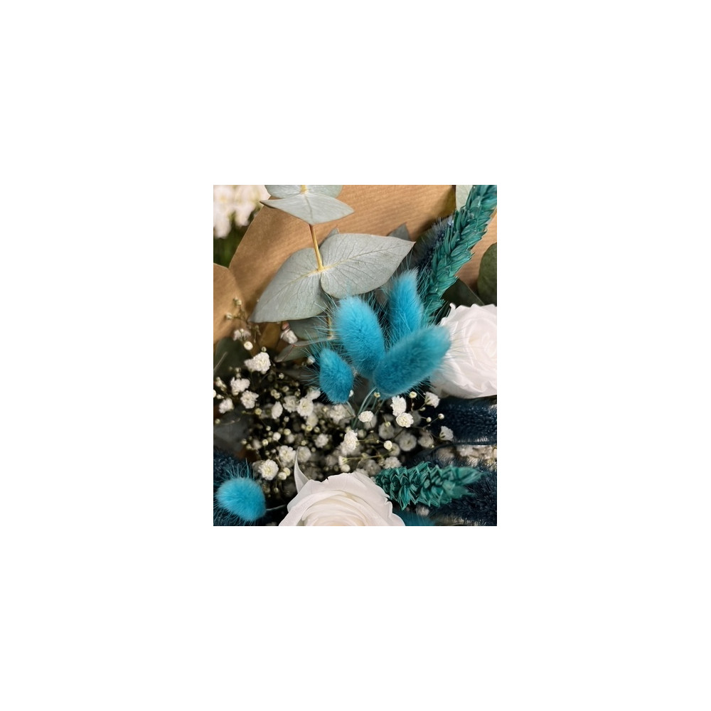 Bouquet Horizon Azur Fleurs séchées pas cher caliptus