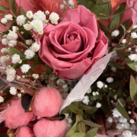 Bouquet Tendresse Poudrée Fleurs séchées pas cher caliptus