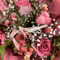 Bouquet Tendresse Poudrée Fleurs séchées pas cher caliptus