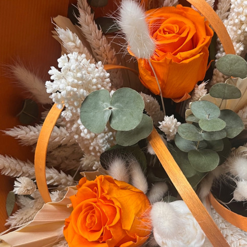 Bouquet Douceur d’Ambre Fleurs séchées pas cher caliptus